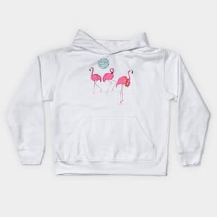 Flamingo Flashy Dance Kids Hoodie